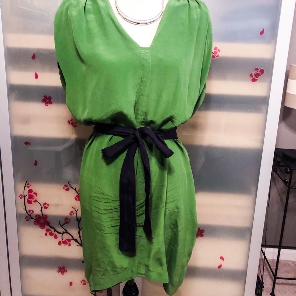 Anthropologie Adelaide Green Dress by Laurel - Picture 2 of 5